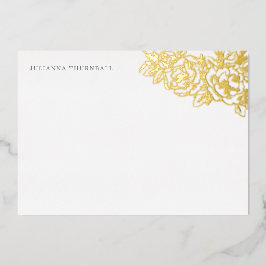 Blommigt Chic Peony Luxe Personal Stationery
