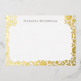 Blommigt Chic Ram Luxe Personal Stationery