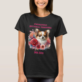 Blommigt Chihuahua A Petite Hund Blooms T Shirt