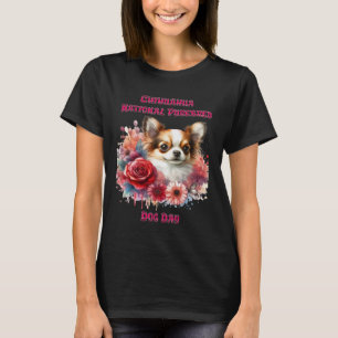 Blommigt Chihuahua A Petite Hund Blooms T Shirt