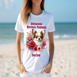 Blommigt Chihuahua A Petite Hund Blooms T Shirt