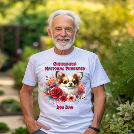 Blommigt Chihuahua A Petite Hund Blooms T Shirt