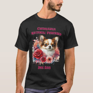 Blommigt Chihuahua A Petite Hund Blooms T Shirt