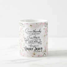 Blommigt Christian/Bible Coffee Mugg