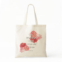 Blommigt Christian Tote Bag