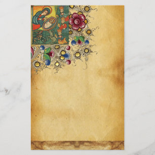 BLOMMIGT CHRISTMAS PARCHMENT,ANTAGANDE AV MAGI BREVPAPPER