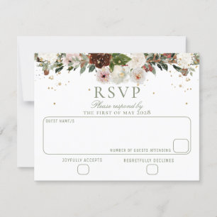 Blommigt Chuppah Canopy Bröllop OSA Kort