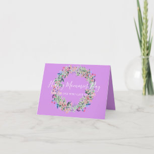 Blommigt Circle of Kärlek Mors dag Card Tack Kort