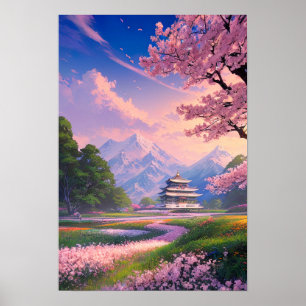 Blommigt Citadel Poster