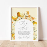 Blommigt Citon ring jagar möhippa Poster<br><div class="desc">Blommigt Citon ring jagar matchning av möhippor i .</div>