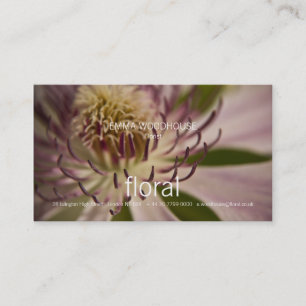 Blommigt - Clematis-Affärskortet Visitkort