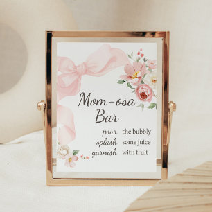 Blommigt Coquette Baby i Bloom Mamma Osa Pub Poster