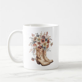 Blommigt Cowgirl Boots Kaffemugg