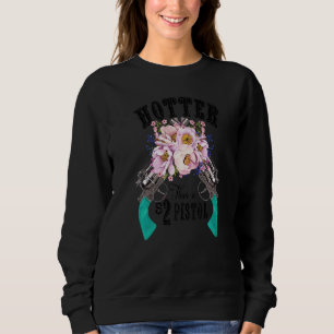 Blommigt Cowgirl Hotter Than A 2 Dollar Pistol Wes T Shirt