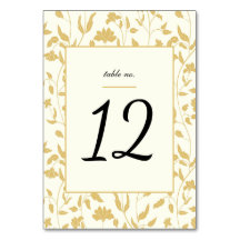 Blommigt Cream och Guld Bröllop