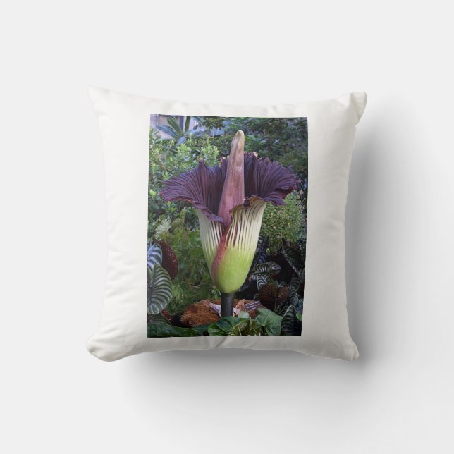 Blommigt Cusion Kudde (Framsida)