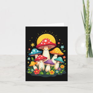 Blommigt Cute Mushroom Fungi Halloween Costume _2 Kort