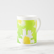 Blommigt Daisy Bone China Mugg