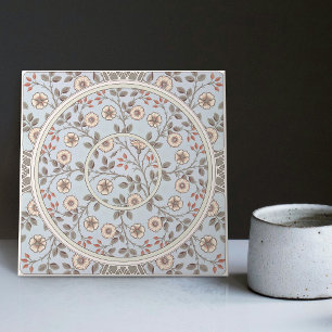 Blommigt Daisy Mönster av William Morris Ceramic T Kakelplatta