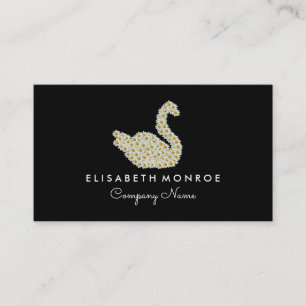 Blommigt Daisy Svan, Floristry Visitkort