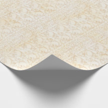Blommigt Damask Creme och Beige Bröllop
