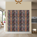 Blommigt Damask Pattern Tile - Skandinaviska Stil Kakelplatta<br><div class="desc">Den här plattan har ett dynamiskt fuktmönster i blommigten med en skandinaviskt inspirerad palett med färg av blåsor,   och krämer. Utformningen är symmetrisk och skapar en visuellt tilltalande fokalpunkt för alla rum. Perfekt för kök,  badrum eller som dekorativ accent.</div>