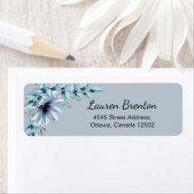 Blommigt dammigt blått grått