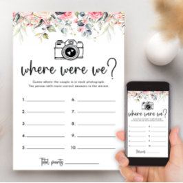  Blommigt där vi Möhippa spelkort Inbjudningar