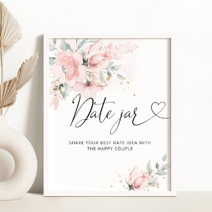 Blommigt  datumnattsidéer. Datum burk möhippa Pos Poster