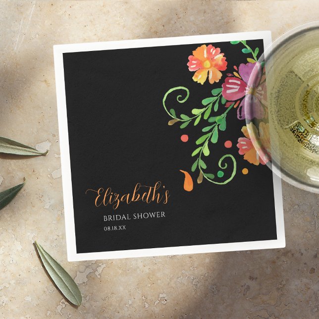 Blommigt Day of the dead Möhippa Pappersservett (Skapare uppladdad)