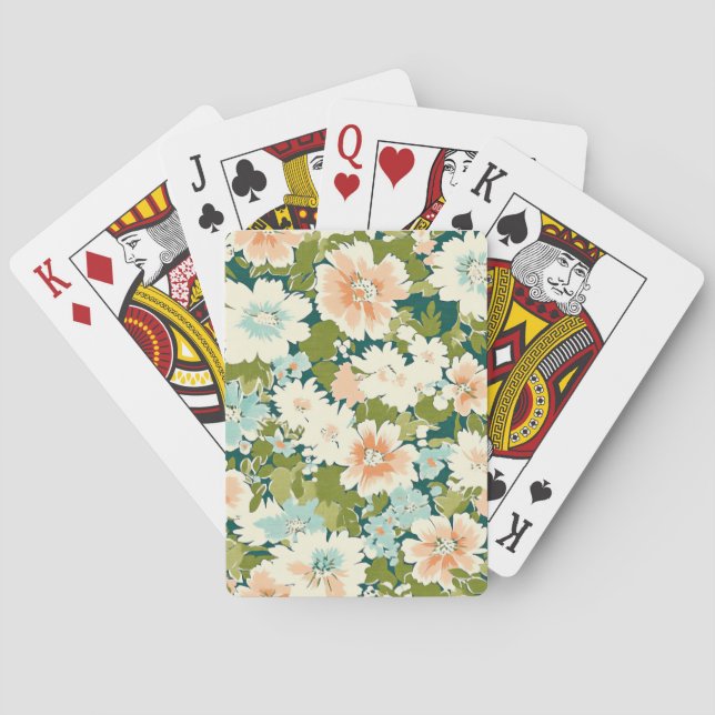 Blommigt Deck Delight Casinokort (Baksidan)