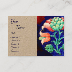 BLOMMIGT DECOR MONOGRAM Fantasy Flower Kraft Visitkort