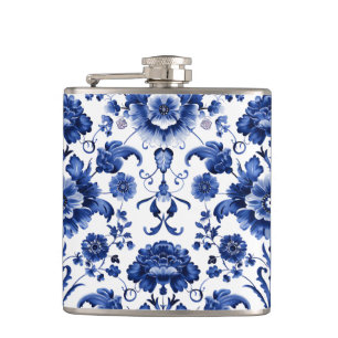 Blommigt Delft Blue Fickplunta