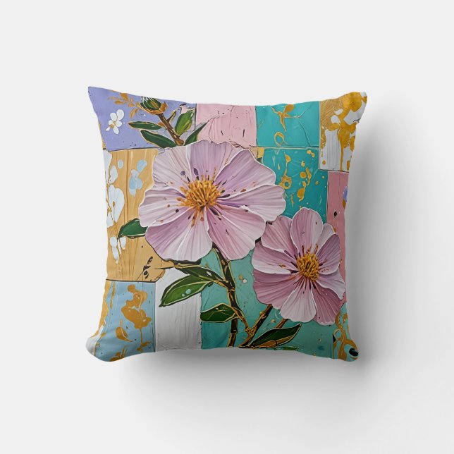 Blommigt Delight bärbar dator Kudde (Framsida)