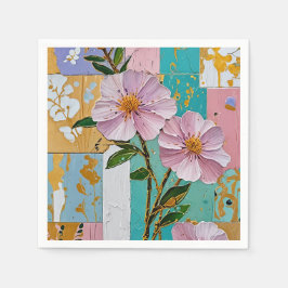 Blommigt Delight bärbar dator Pappersservett