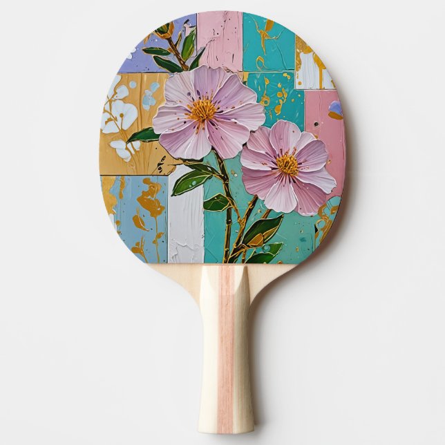 Blommigt Delight Pingisracket (Framsidan)