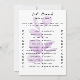 Blommigt den här eller den där Brunch Party-matche Inbjudningar