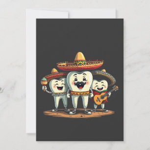 Blommigt Dental Tooth Funny Cinco De Mayo Spara Datumet