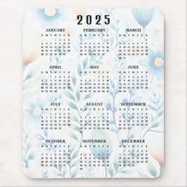 Blommigt Design 2025 Calendar Mousepad Musmatta