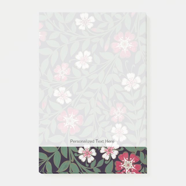 Blommigt Design av J. Owen, 1863 Post-it Block (Framsida)