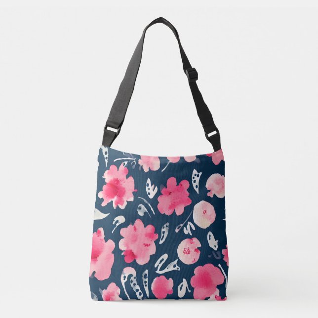 Blommigt Design Bag Axelväska (Framsida)