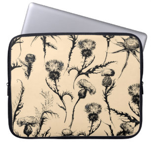 blommigt Design, hemdekorationskonst,grafisk dekor Laptop Fodral