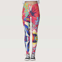Blommigt Design Leggings