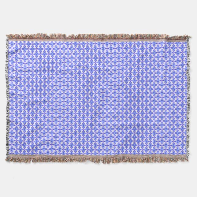 Blommigt Design Mönster Filt (Framsidan)