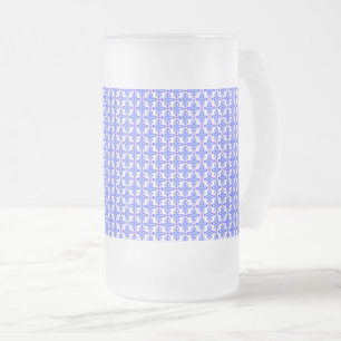 Blommigt Design Mönster Frostat Ölglas