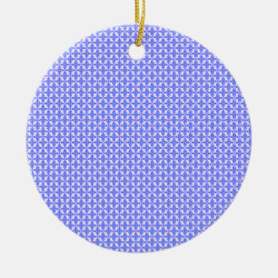 Blommigt Design Mönster Julgransprydnad Keramik