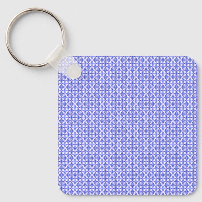 Blommigt Design Mönster Nyckelring (Framsida)