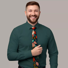 Blommigt Design Mönster Tie Slips