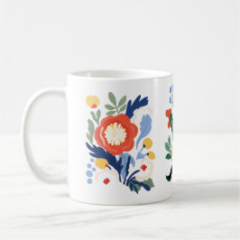 Blommigt Design Mugg