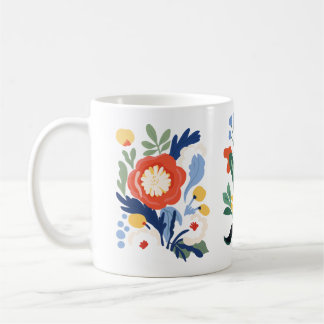 Blommigt Design Mugg